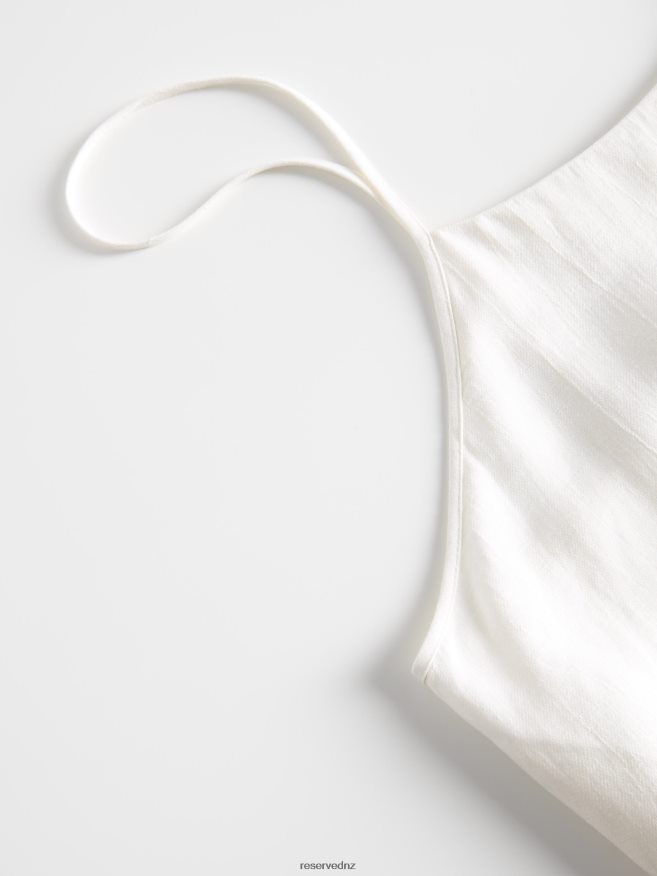 Reserved Women Midi Dress With Split P6H08T51 Apparel Cream