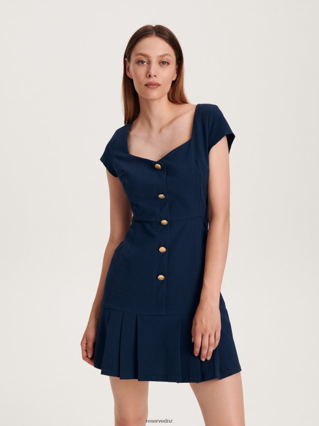 Reserved Women Mini Dress P6H08T24 Apparel Navy