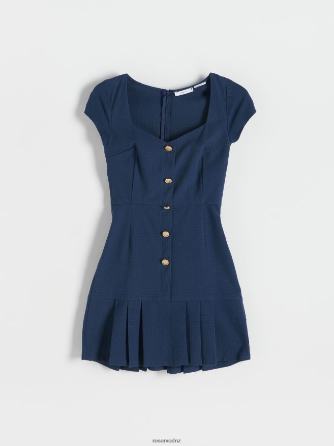 Reserved Women Mini Dress P6H08T24 Apparel Navy