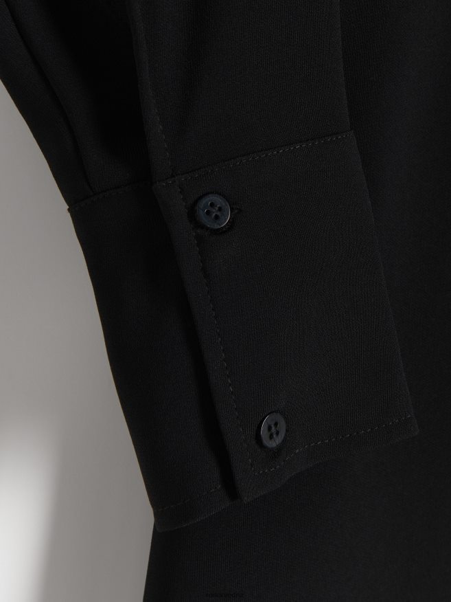 Reserved Women Mini Shirt Dress P6H08T241 Apparel Black