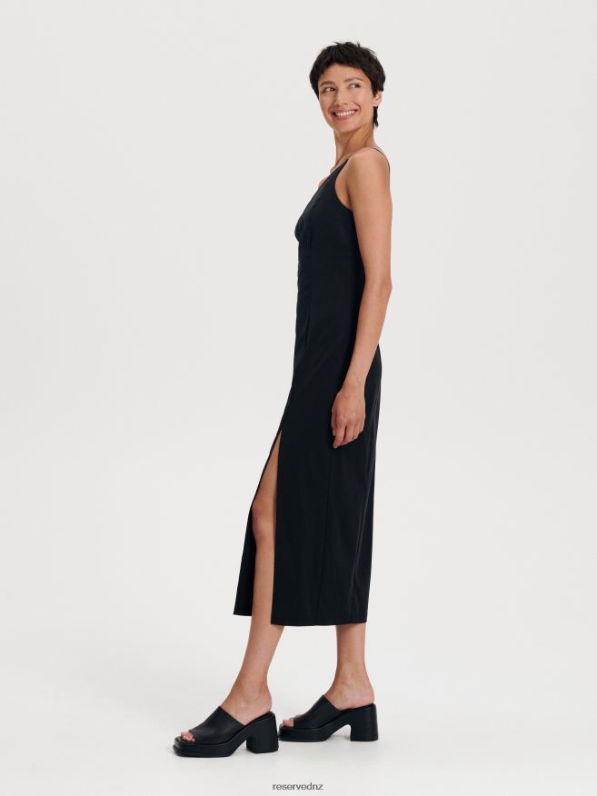 Reserved Women One Shoulder Dress P6H08T17 Apparel Black