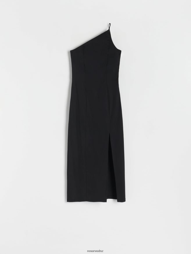 Reserved Women One Shoulder Dress P6H08T17 Apparel Black