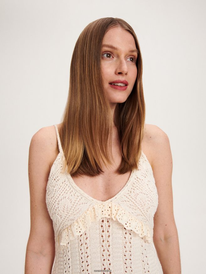 Reserved Women Openwork Dress P6H08T937 Apparel Nude