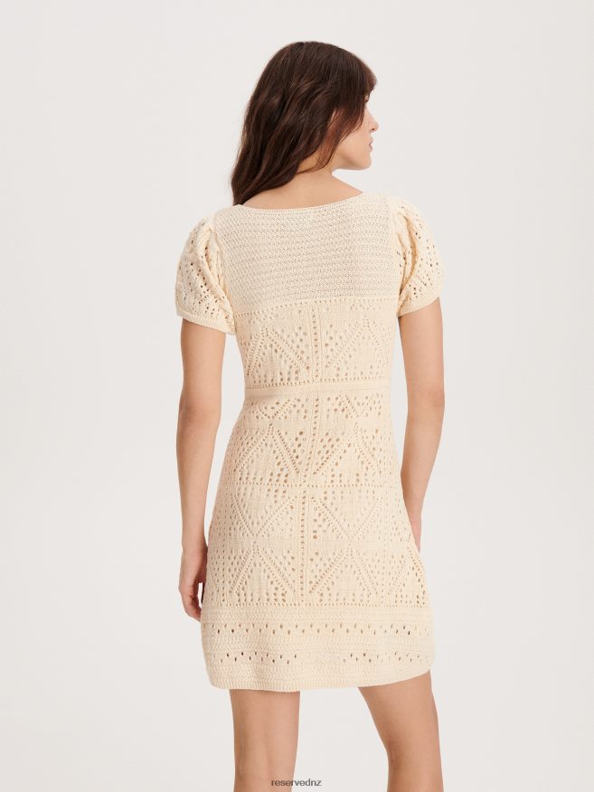 Reserved Women Openwork Mini Dress P6H08T242 Apparel Nude