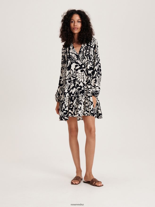 Reserved Women Viscose Dress P6H08T88 Apparel Black