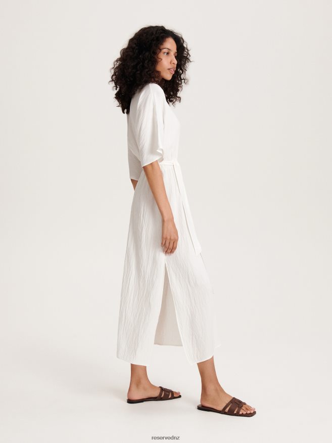 Reserved Women Viscose Rich Maxi Dress P6H08T213 Apparel Cream