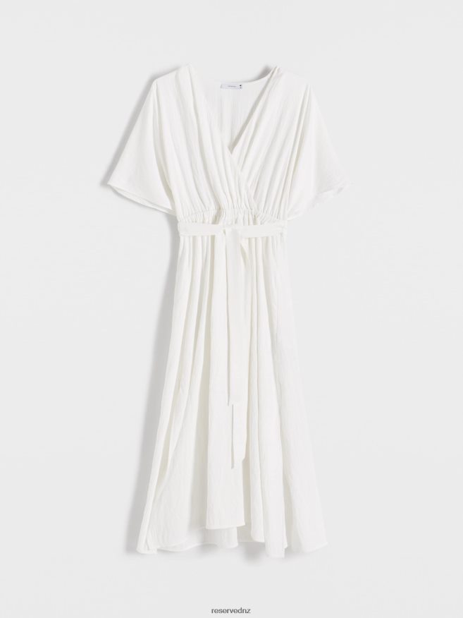 Reserved Women Viscose Rich Maxi Dress P6H08T213 Apparel Cream