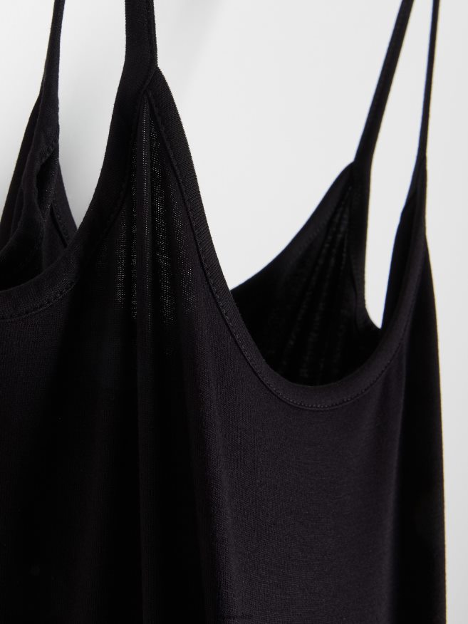 Reserved Women Viscose Rich Maxi Dress P6H08T244 Apparel Black