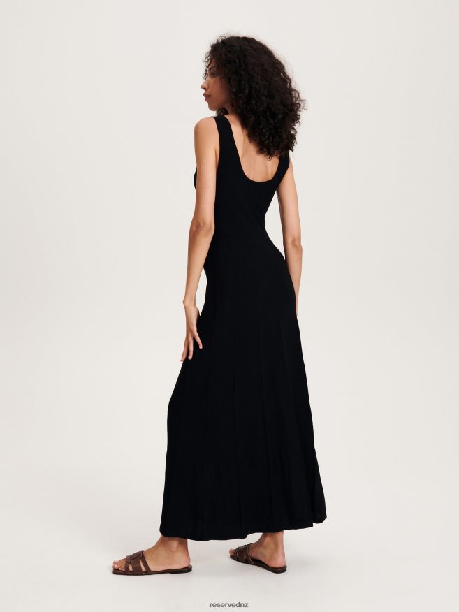 Reserved Women Viscose Rich Maxi Dress P6H08T930 Apparel Black