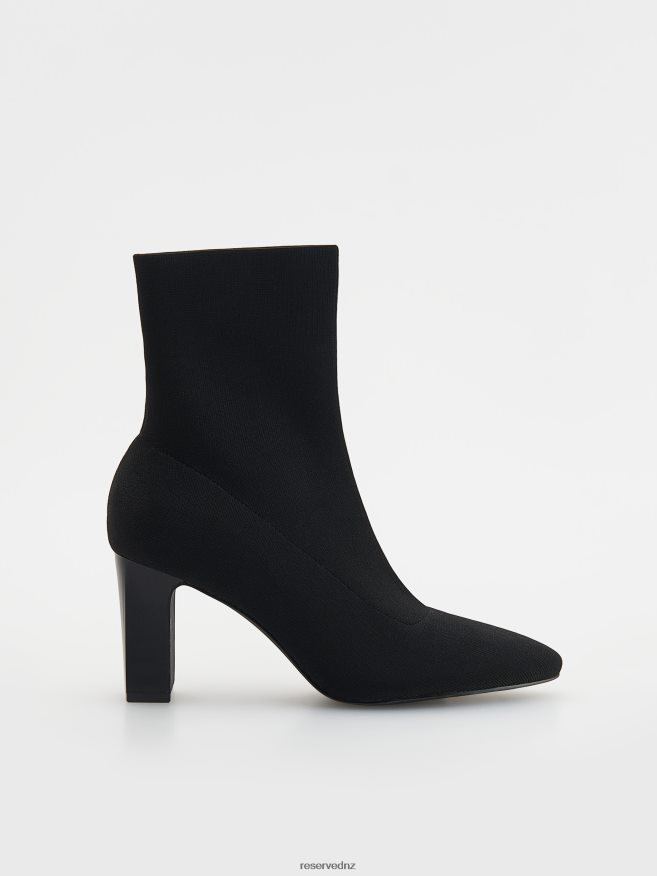 Reserved Women Heeled Ankle Boots P6H08T157 Shoes Black