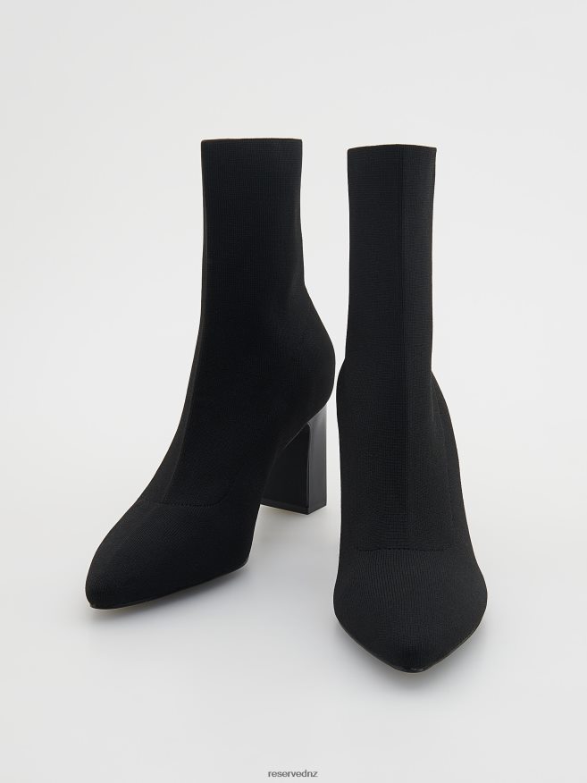 Reserved Women Heeled Ankle Boots P6H08T157 Shoes Black