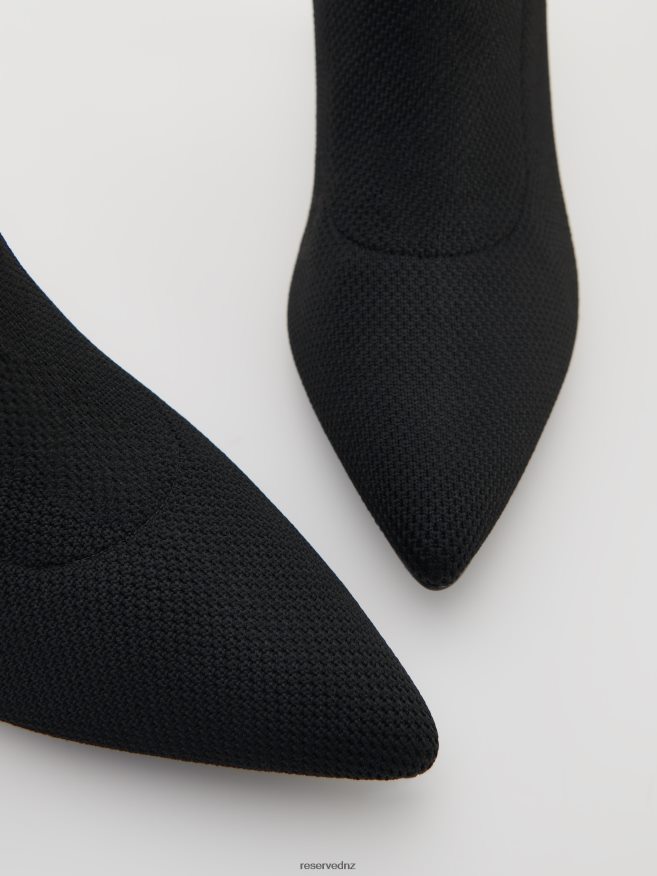 Reserved Women Heeled Ankle Boots P6H08T157 Shoes Black