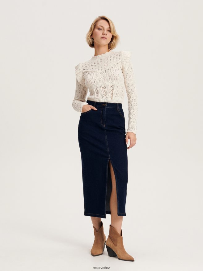 Reserved Women Leather Boots P6H08T168 Shoes Beige