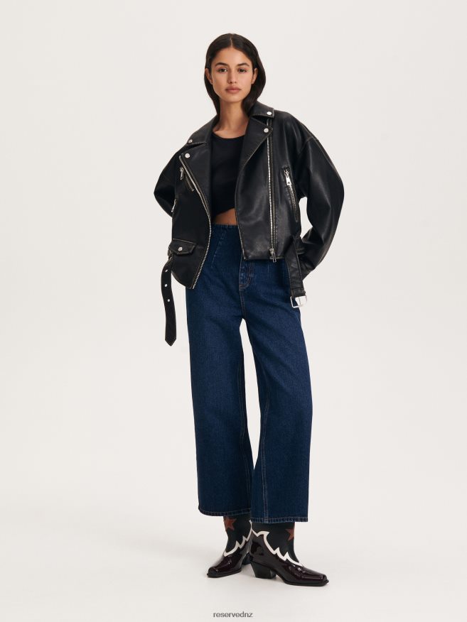 Reserved Women Leather Cowboy Boots P6H08T943 Shoes Multicolor