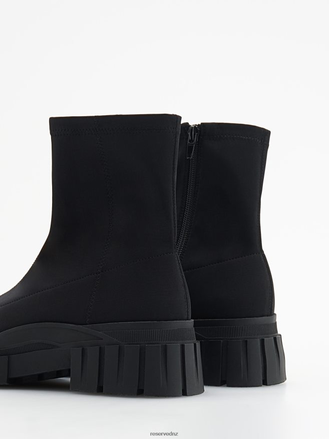 Reserved Women Lug Sole Chelsea Boots P6H08T179 Shoes Black