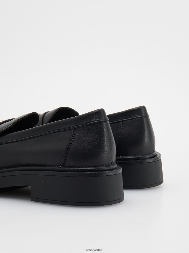Reserved Women Leather Loafers P6H08T194 Shoes Black