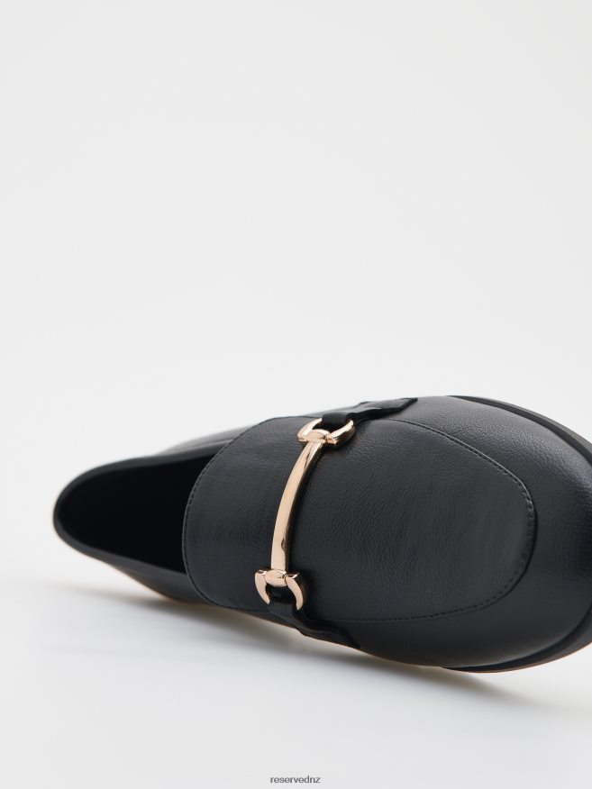 Reserved Women Loafers With Decorative Buckle P6H08T114 Shoes Black