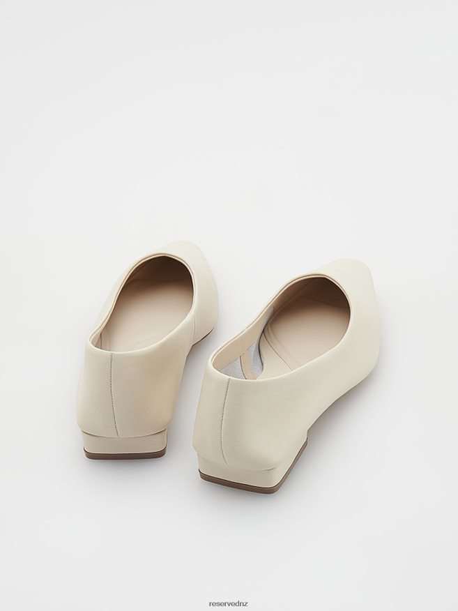 Reserved Women Leather Ballerinas P6H08T152 Shoes Beige