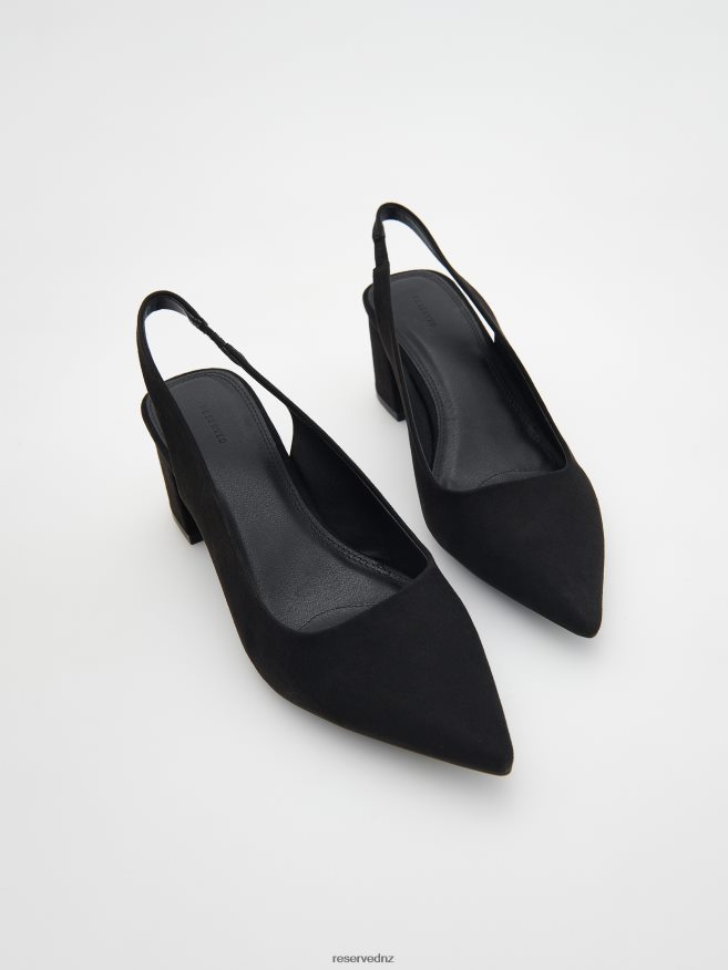 Reserved Women Chunky Heel Pumps P6H08T949 Shoes Black