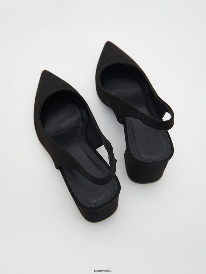 Reserved Women Chunky Heel Pumps P6H08T949 Shoes Black