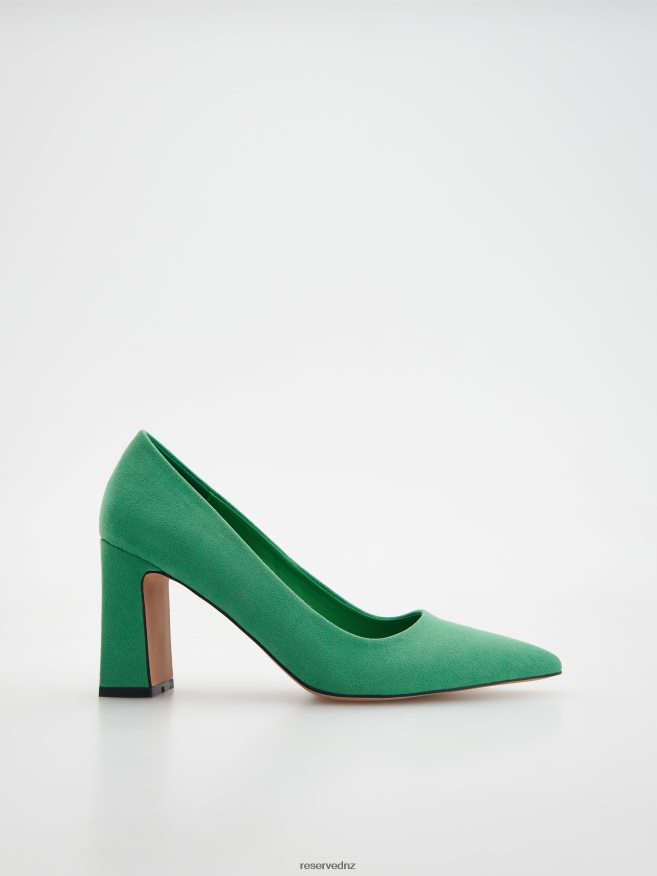 Reserved Women Chunky Heel Pumps P6H08T953 Shoes Green