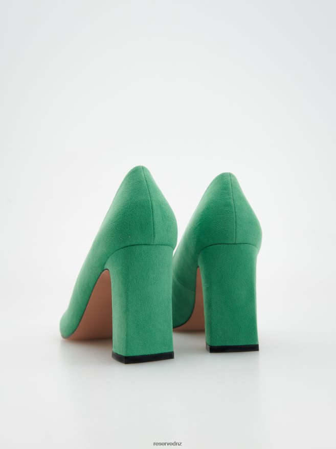 Reserved Women Chunky Heel Pumps P6H08T953 Shoes Green