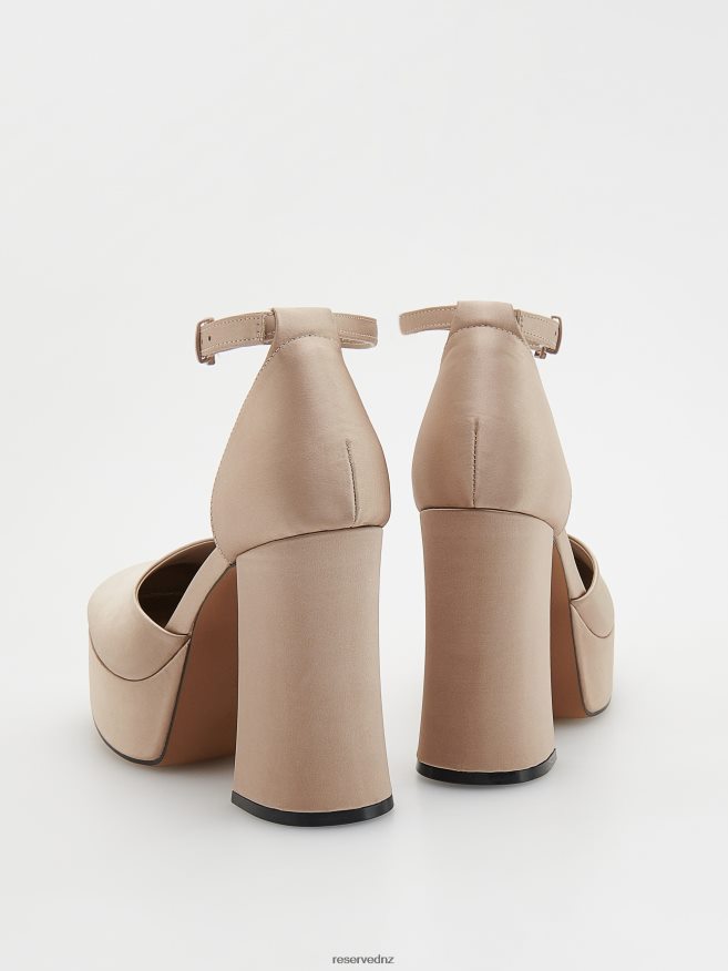 Reserved Women High Heel Pumps P6H08T976 Shoes Beige