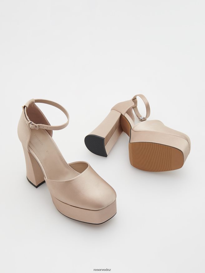 Reserved Women High Heel Pumps P6H08T976 Shoes Beige