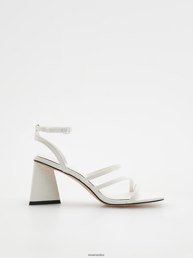 Reserved Women High Heel Sandals P6H08T947 Shoes White
