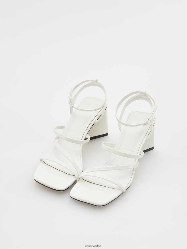 Reserved Women High Heel Sandals P6H08T947 Shoes White