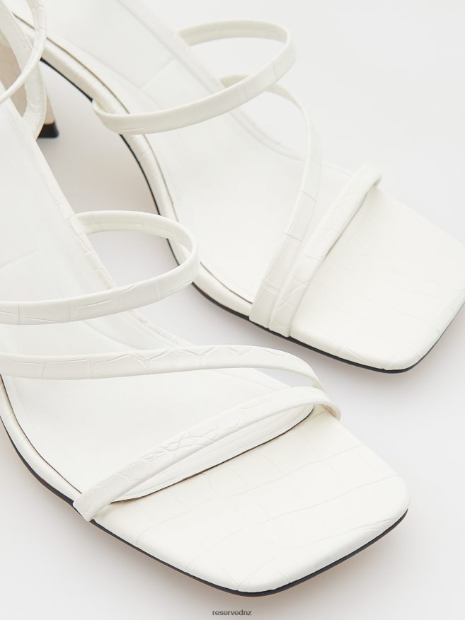 Reserved Women High Heel Sandals P6H08T947 Shoes White