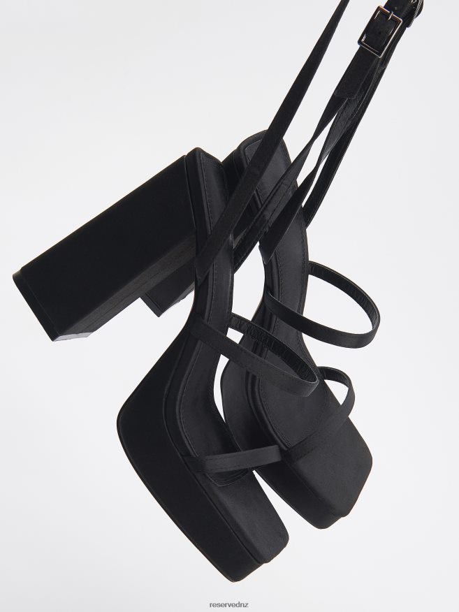 Reserved Women High Heel Sandals P6H08T952 Shoes Black