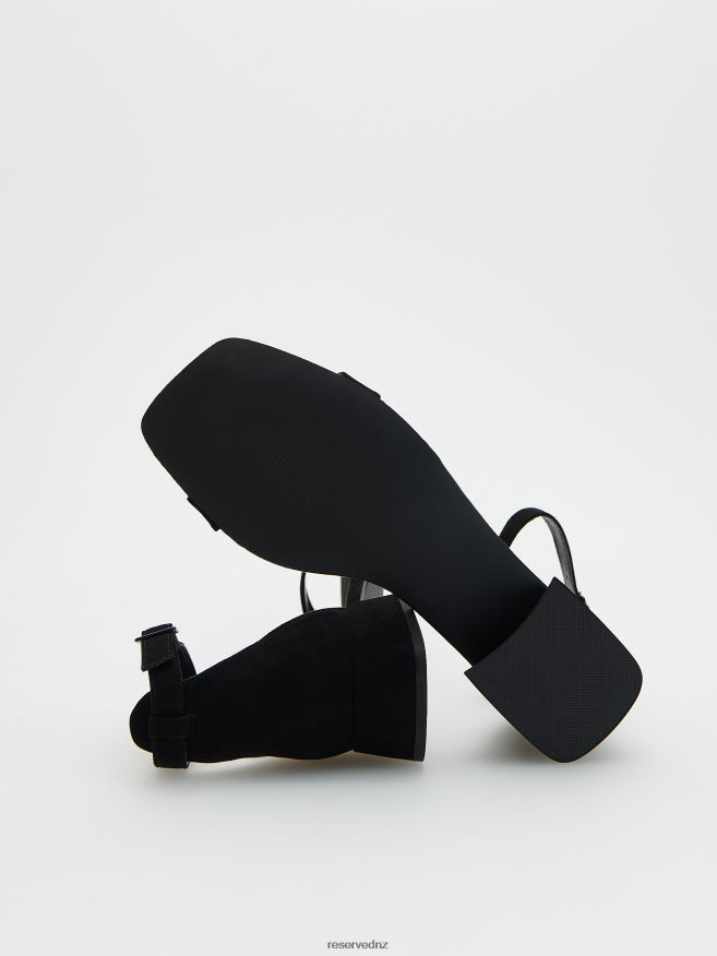 Reserved Women High Heel Sandals P6H08T955 Shoes Black