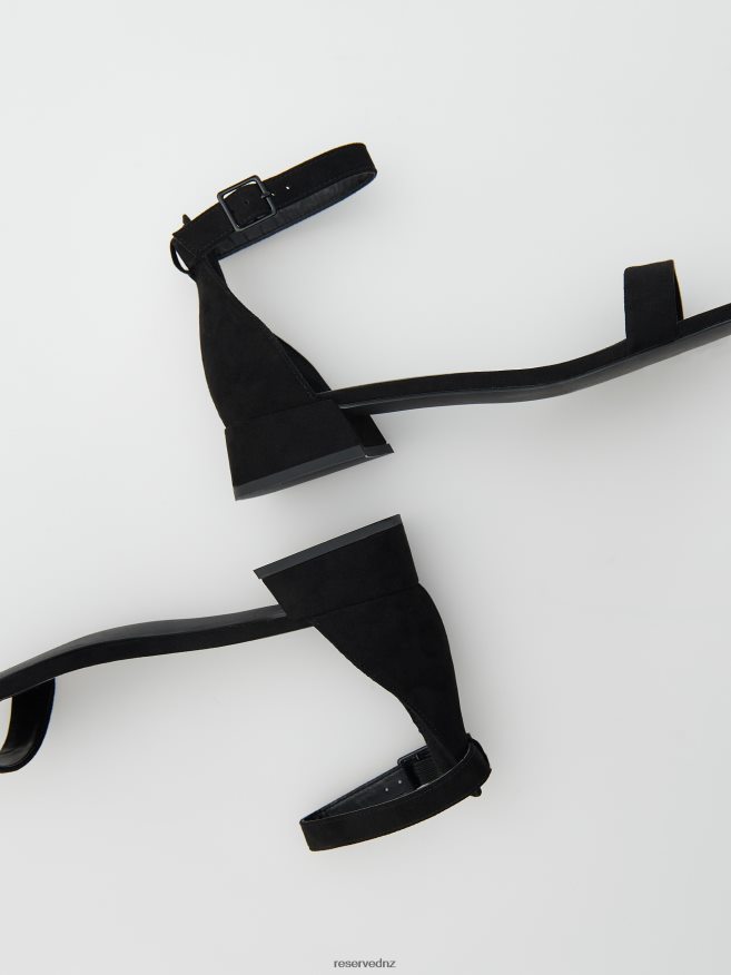 Reserved Women High Heel Sandals P6H08T955 Shoes Black