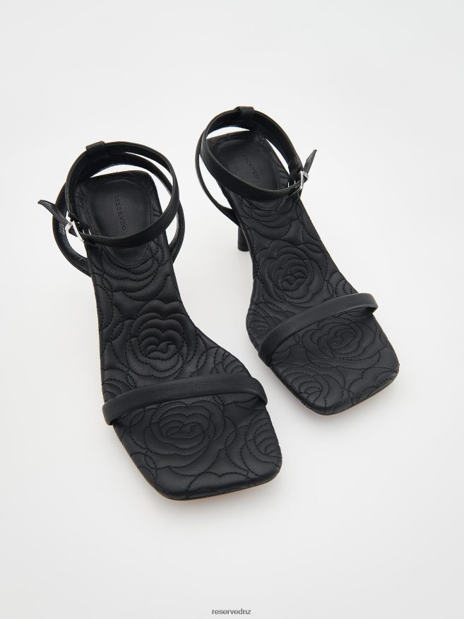 Reserved Women High Heel Sandals P6H08T964 Shoes Black