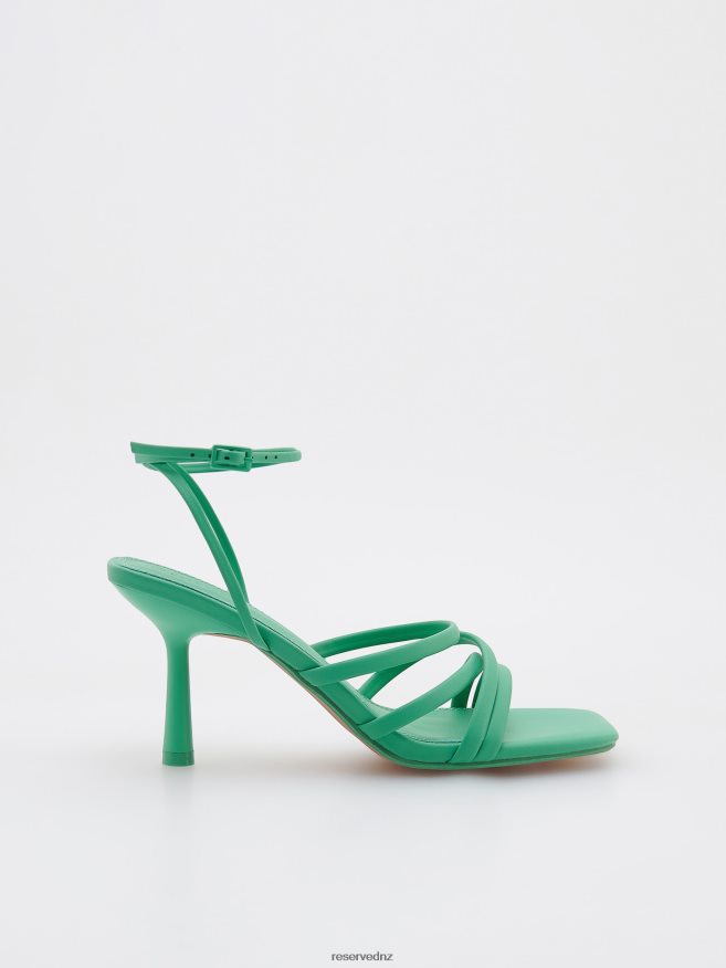 Reserved Women High Heel Sandals P6H08T965 Shoes Green