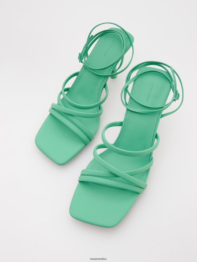 Reserved Women High Heel Sandals P6H08T965 Shoes Green