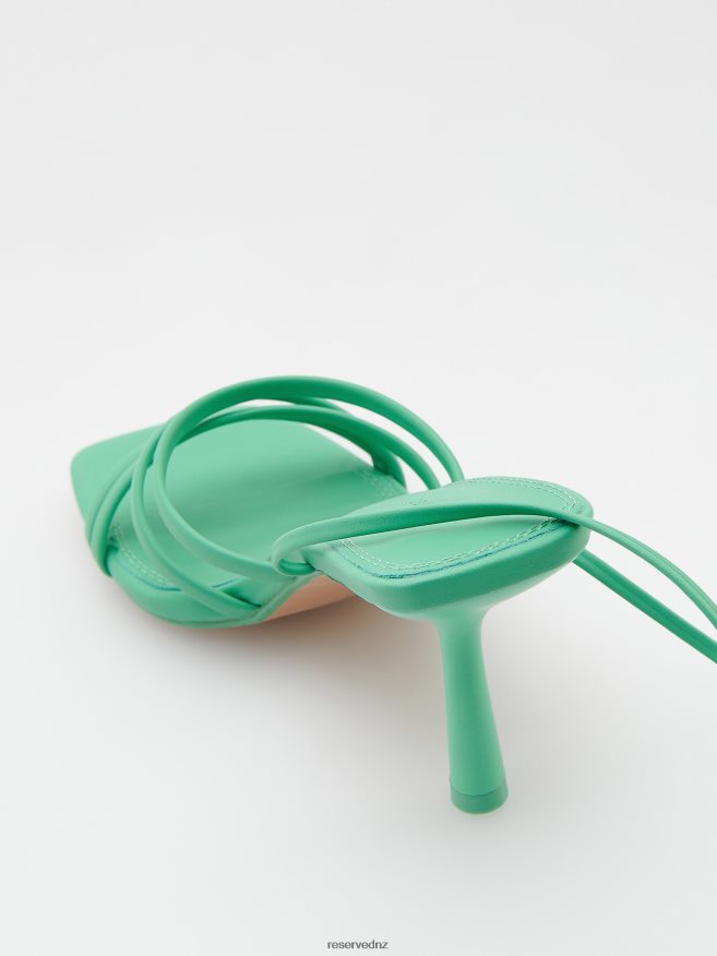 Reserved Women High Heel Sandals P6H08T965 Shoes Green