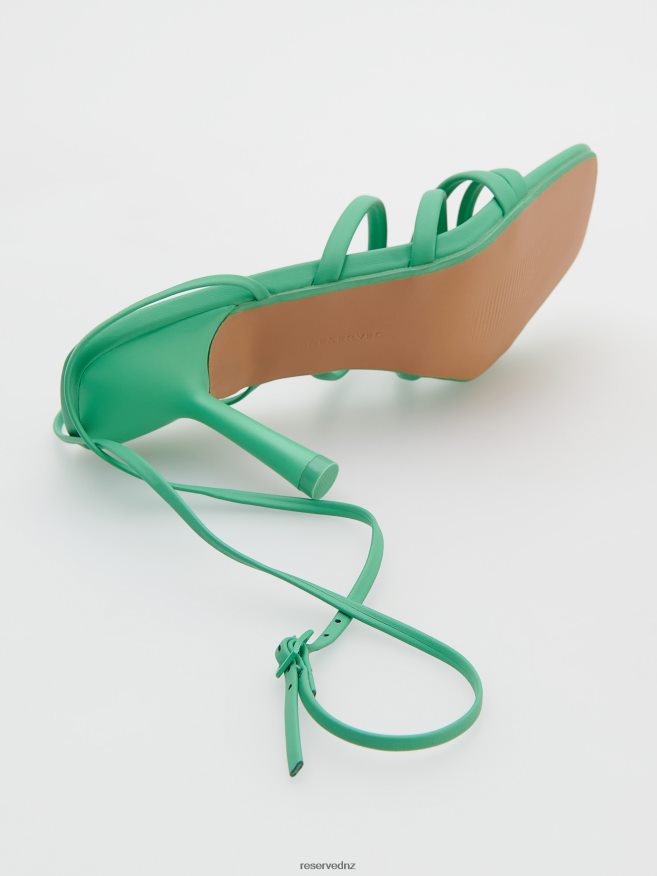 Reserved Women High Heel Sandals P6H08T965 Shoes Green