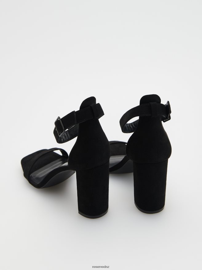 Reserved Women High Heel Sandals P6H08T967 Shoes Black