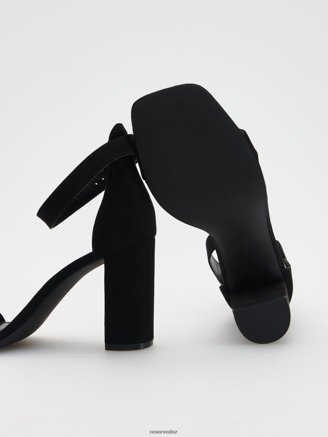 Reserved Women High Heel Sandals P6H08T967 Shoes Black