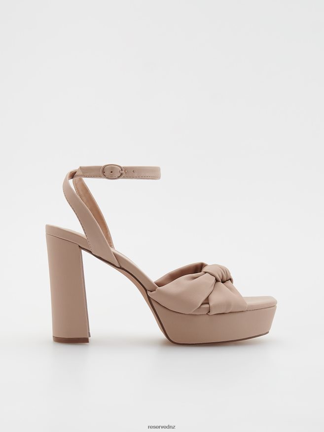 Reserved Women High Heel Sandals P6H08T970 Shoes Wheat