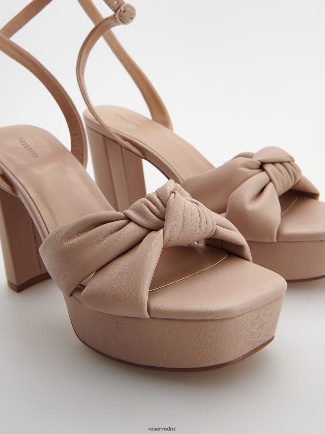 Reserved Women High Heel Sandals P6H08T970 Shoes Wheat