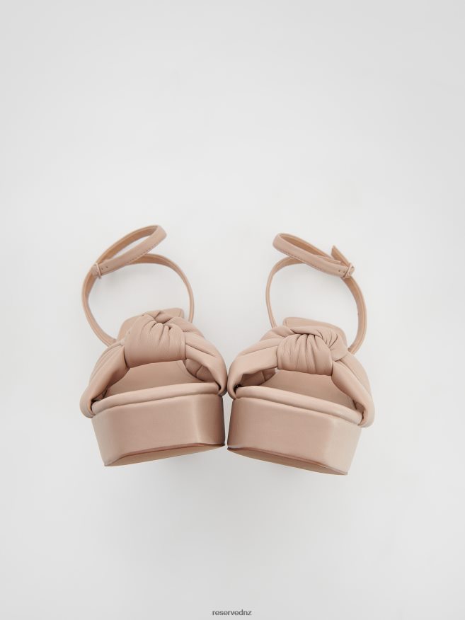 Reserved Women High Heel Sandals P6H08T970 Shoes Wheat