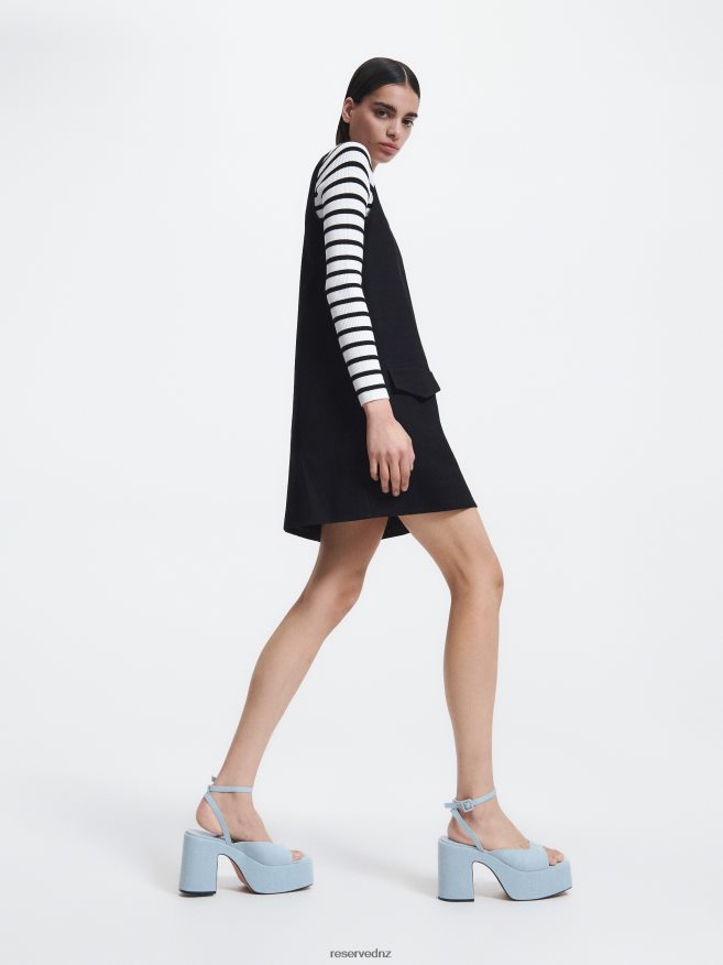 Reserved Women Wedge Sandals P6H08T974 Shoes Pale Blue