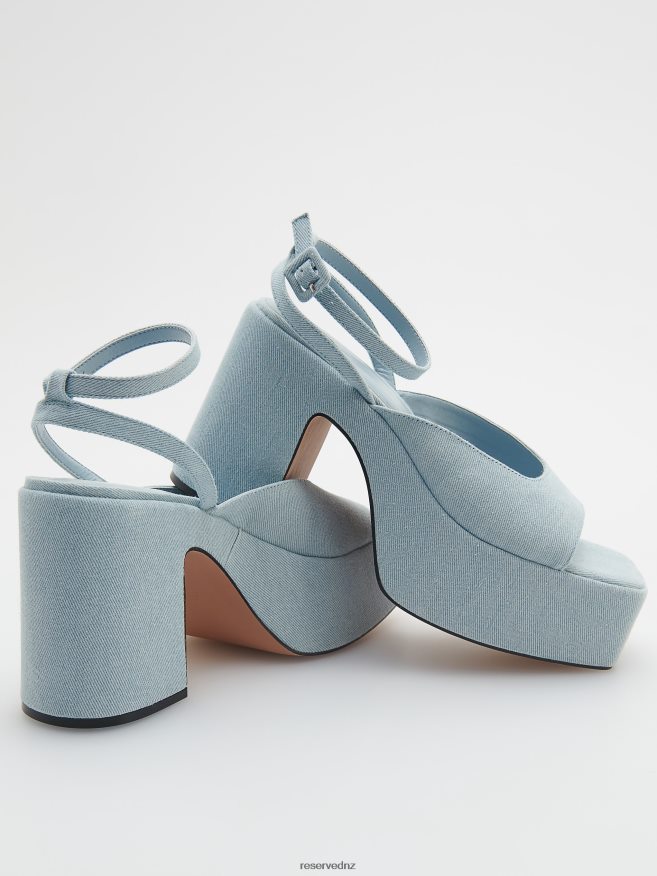Reserved Women Wedge Sandals P6H08T974 Shoes Pale Blue