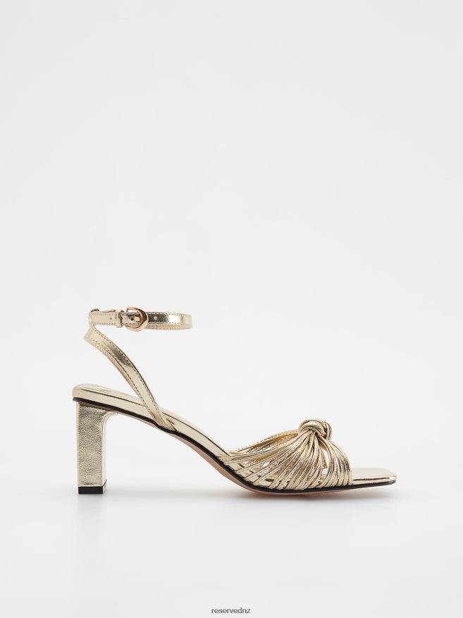 Reserved Women Yellow Sandals P6H08T978 Shoes Golden