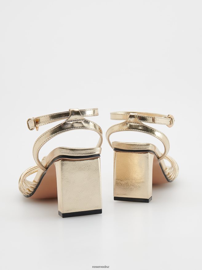 Reserved Women Yellow Sandals P6H08T978 Shoes Golden