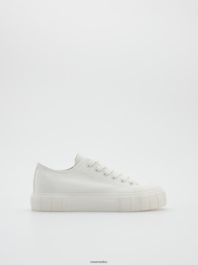 Reserved Women Fabric Sneakers P6H08T166 Shoes White