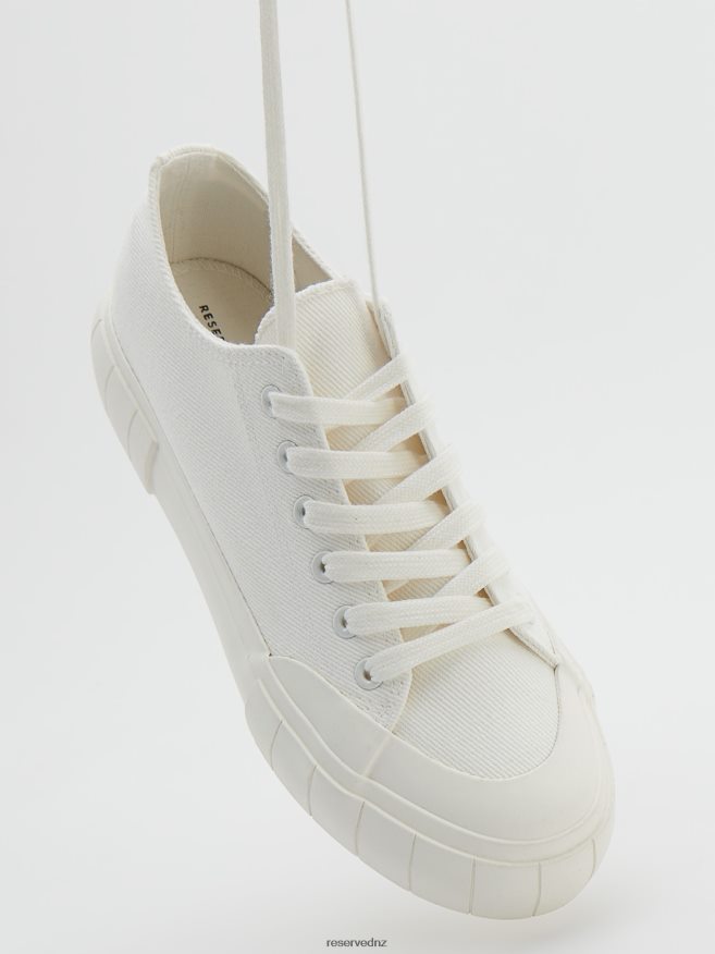Reserved Women Fabric Sneakers P6H08T166 Shoes White